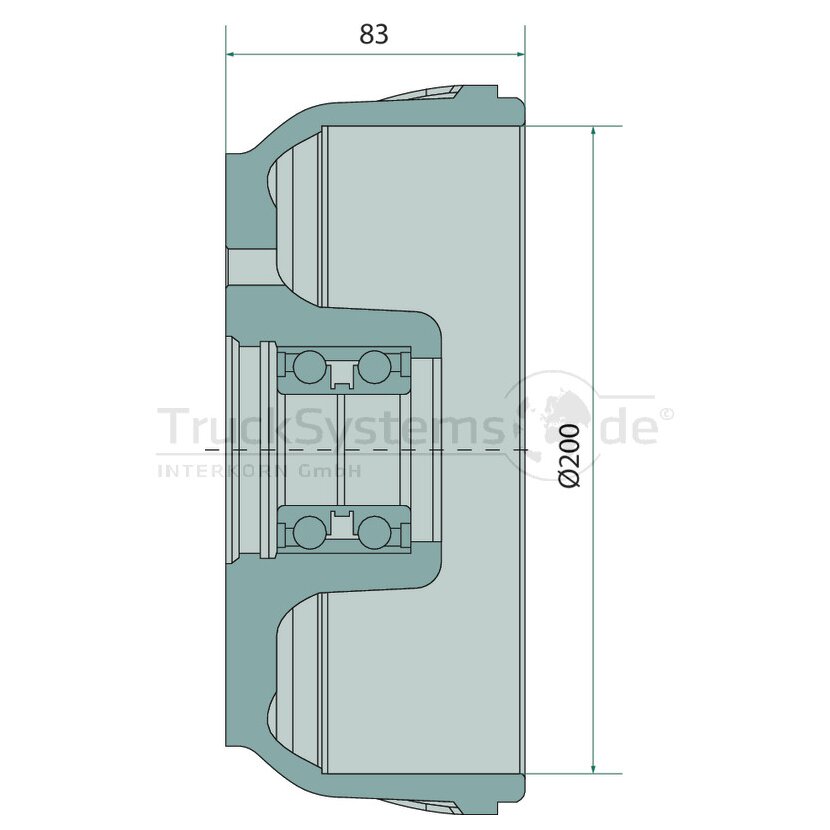 KNOTT Bremstrommel 4x100  - 26980B02