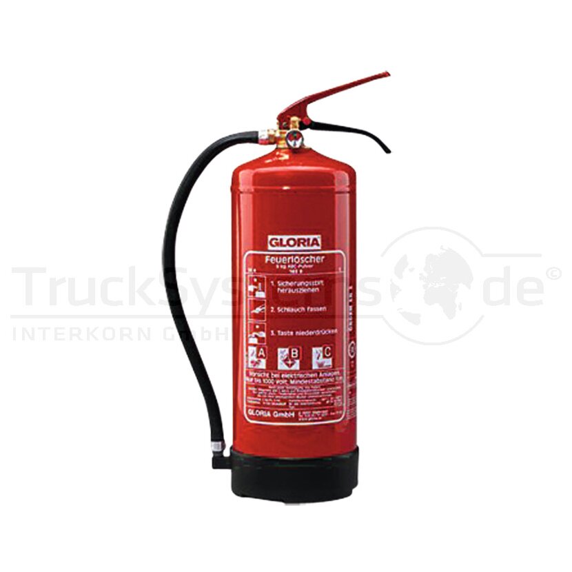 GLORIA Feuerlöscher PD 6 GA 6 kg Werkstatt  - 2111.1791+921917.0000 - 21111791+9219170000
