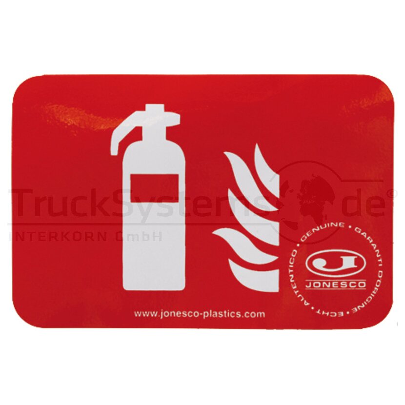 JONESCO Feuerlöscherkastenschild  - KIT-LAB-FIRE Intern. - KITLABFIREIntern