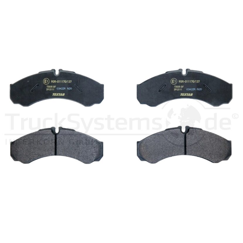 TEXTAR Scheibenbremsbelagsatz LNFZ  - 2912111TEXTAR - 2912111