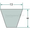OPTIBELT Keilriemen  - 13 X 1650 - 13X1650