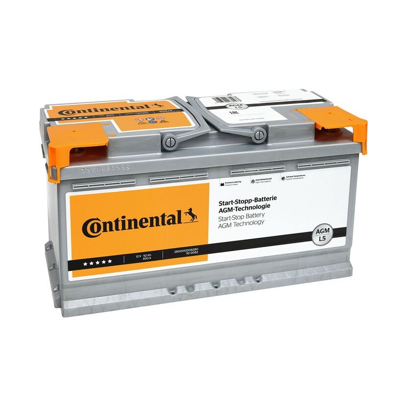 CONTINENTAL Starterbatterie 2800012008280 für 7PP915105