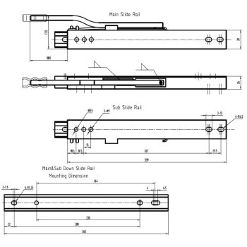 JLG Sitzschienen Set Gleitschienen universal MGV25/LGV90...