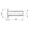 Bremsbelagniete Stahl Durchmesser8 x 15 stufenrohr  - 016.252-00A - 4019722088520 - 01625200A