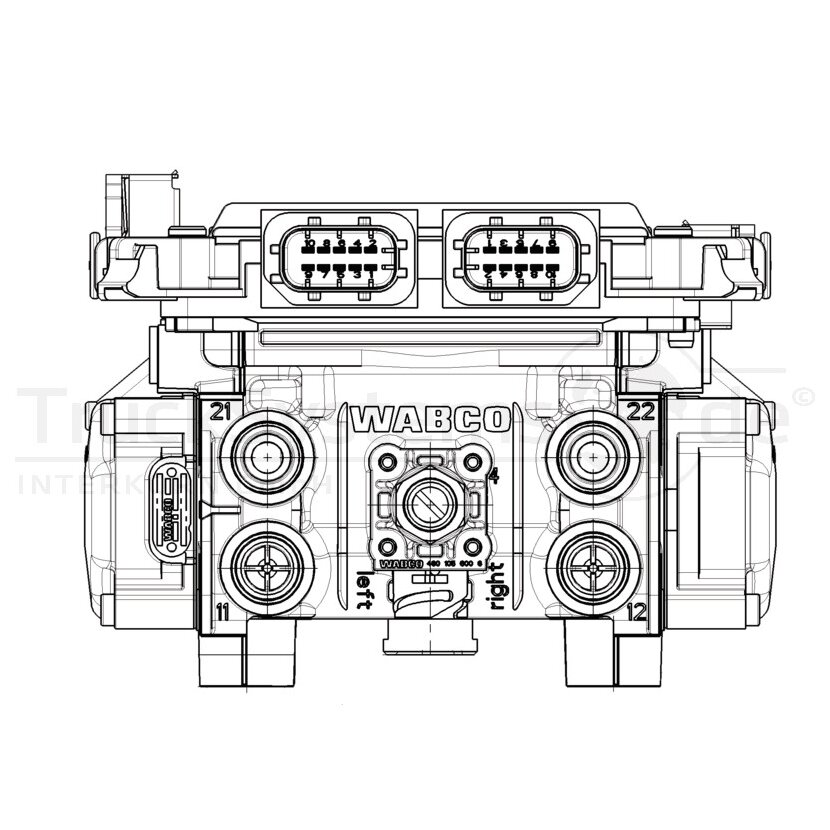 Wabco Achsmodulator EBS - 4801050070 - 480 105 007 0