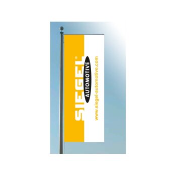 SIEGEL Automotive Fahne mit Hohlsaum, 1,5 x 4 m SA-AD014...
