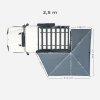 horntools 270 Grad Markise Horizon (freitragend) - HRTAW270L201_X - HRTAW270L201X