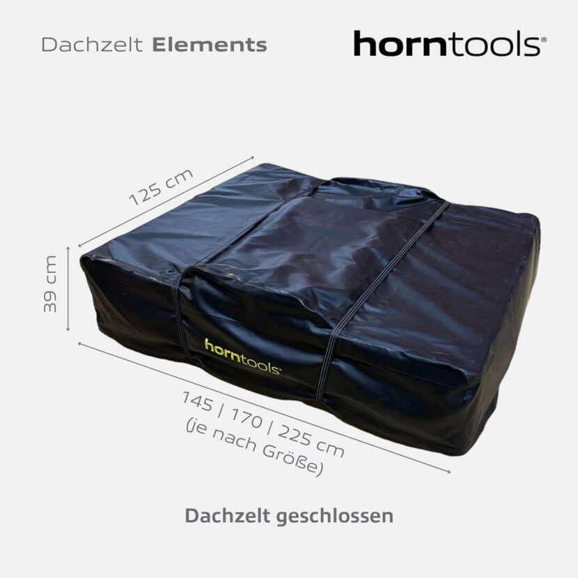 horntools Dachzelt Elements Gen II - Farbe Midnight Stone - HRT07II-140VZ - HRT07II140VZ