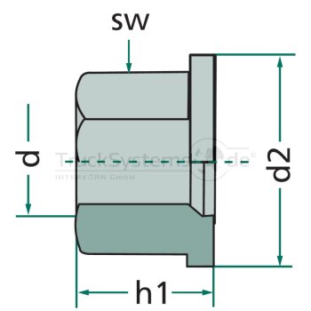 Flachbundmutter M14x1 5x15mm SW19  - 020.450 -...