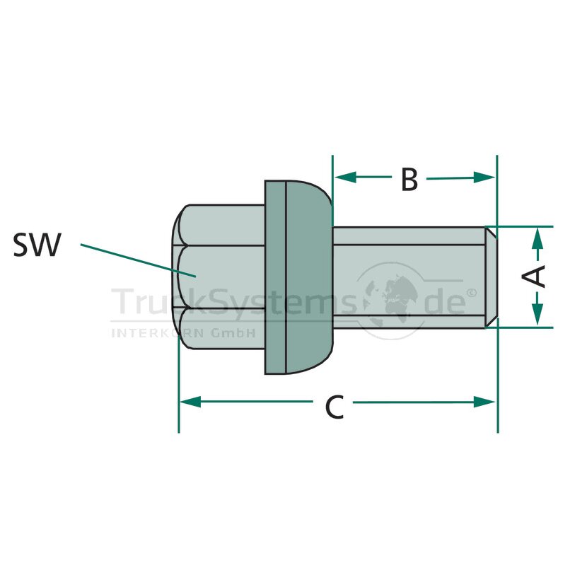 Radschraube passend für Mercedes-Benz PKW  - 05039 - 4027816050391
