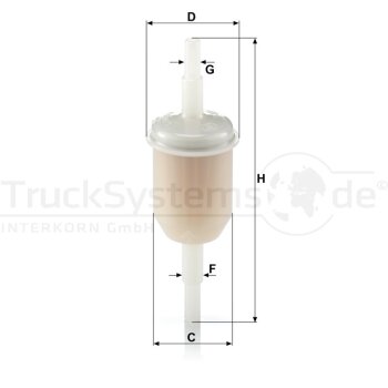 MANN-FILTER Kraftstofffilter WK 31/2 (100) - WK31/2(100)...