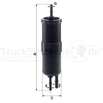 MANN-FILTER Kraftstofffilter WK 6030 - WK6030 für 16...