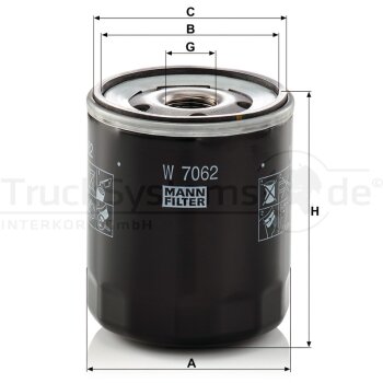 MANN-FILTER Ölfilter W 7062 - W7062 für 03L 115...