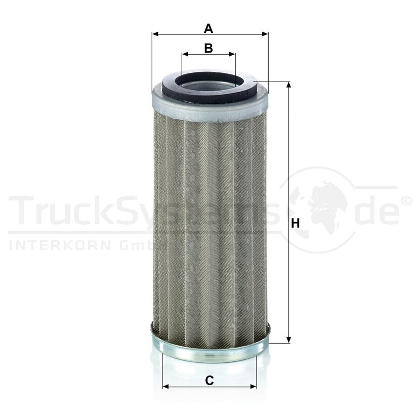 MANN-FILTER Hydraulikfilter, Lenkung HD 5002 - HD5002 für 3300901M91
