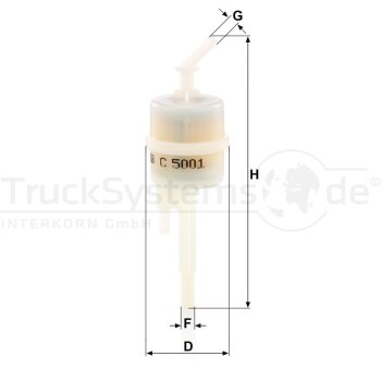 MANN-FILTER Entlüftung Kraftstofftank MANN C5001
