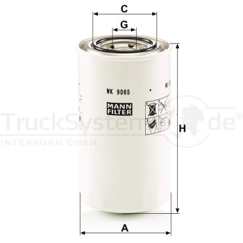 MANN-FILTER Kraftstofffilter WK 9065 - WK9065 für...