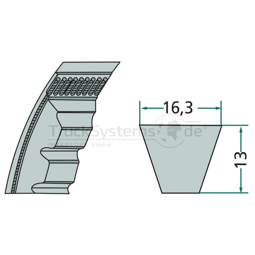 OPTIBELT Keilriemen  - XPB 1700 xep - XPB1700xep