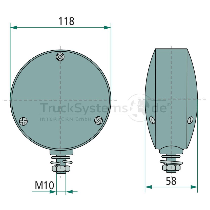 HELLA Blinkleuchte ohne Kabel 24 Volt - 2BA 003 022-021 - 2BA003022021
