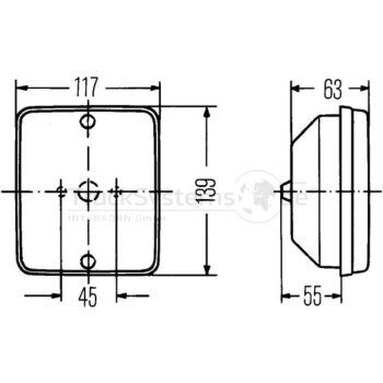 HELLA Blinkleuchte P21W 24Volt - 2BA 003 236-021 -...