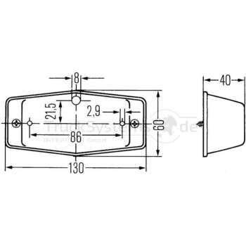 HELLA ZusatzBlinkleuchte R10W 24 Volt - 2BM 001 321-001 -...