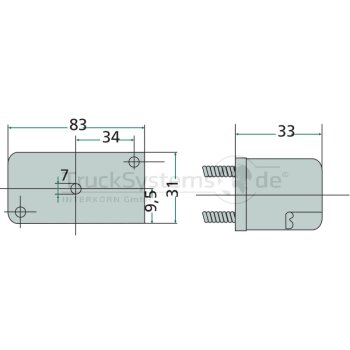 HELLA Kennzeichenleuchte links - 2KA 003 168-021 -...