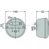 HELLA Heckleuchte Nebelschlussleuchte Durchmesser140mm - 2NE 001 423-011 - 2NE001423011