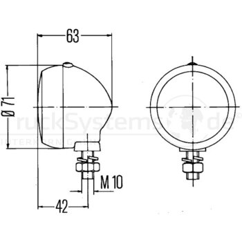 HELLA Positionsleuchte - 2PF 001 648-161 - 2PF001648161