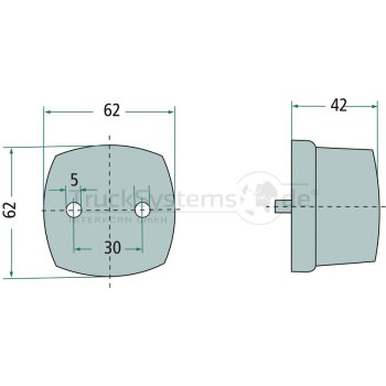HELLA Positionsleuchte 12 /24V - 2PF 004 081-001 -...