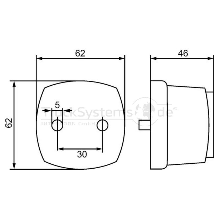 HELLA Seitenmarkierungsleuchte - 2PS 003 057-051 - 2PS003057051