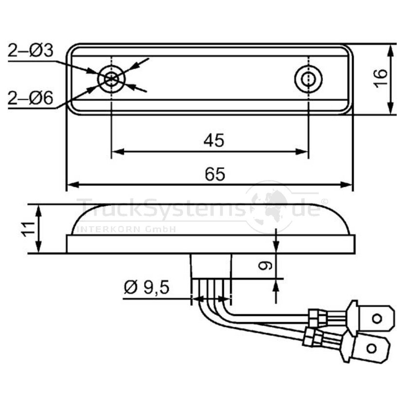 HELLA Seitenmarkierungsleuchte - 2PS 357 010-001 - 2PS357010001