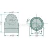 HELLA Rundumkennleuchte H: 174mm Durchmesser130mm 12V - 2RL 007 337-001 - 2RL007337001