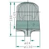 HELLA Rundumkennleuchte - 2RL 007 551-001 - 2RL007551001