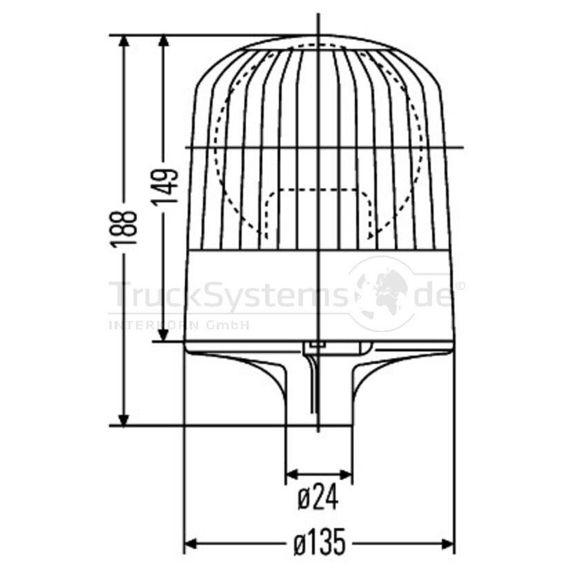 HELLA Rundumkennleuchte - 2RL 007 551-021 - 2RL007551021