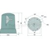 HELLA Rundumkennleuchte H: 194mm Durchmesser155mm 12V - 2RL 008 061-101 - 2RL008061101