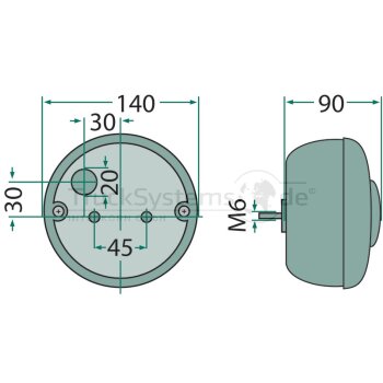 HELLA Heck- Schluss-Brems-Blink-Kennz.leuchte - 2SD 001...