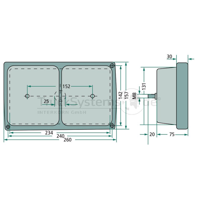 HELLA Heckleuchte Schluss - Brems - Blink - 2SD 004 431-011 - 2SD004431011