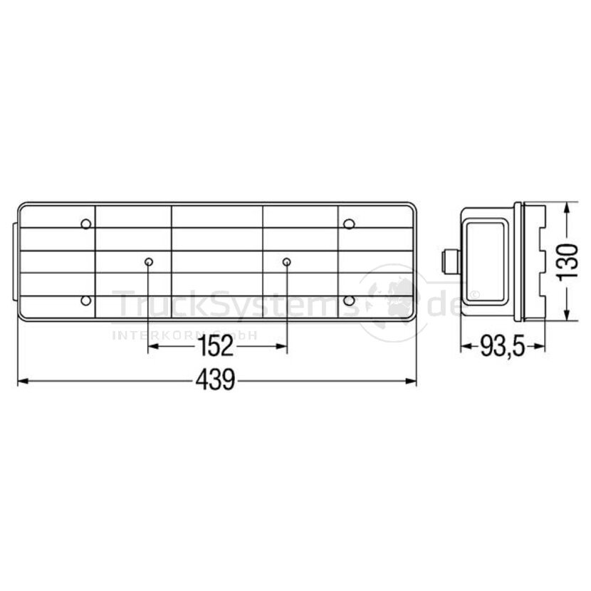 HELLA Heckleuchte 24V links 7-Kammer - 2SK 340 101-031 - 2SK340101031