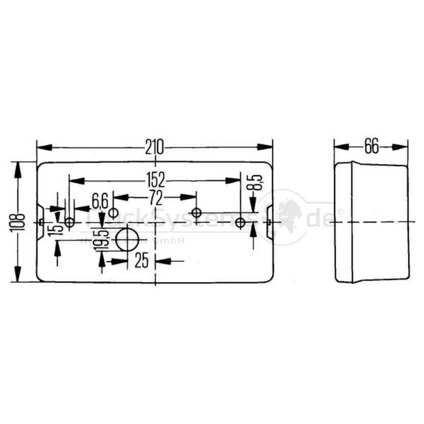 HELLA Heckleuchte Schlussleuchte links - 2VA 006 040-071 - 2VA006040071