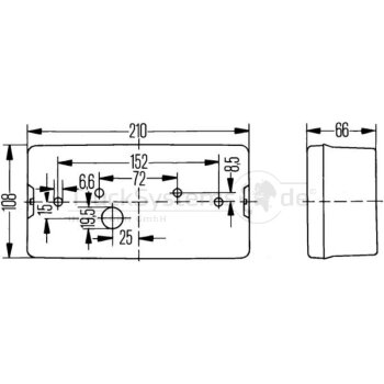 HELLA Heckleuchte Schlussleuchte links - 2VA 006 040-071...