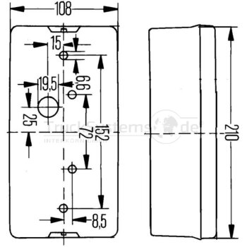 HELLA Heckleuchte - 2VP 006 040-351 - 2VP006040351