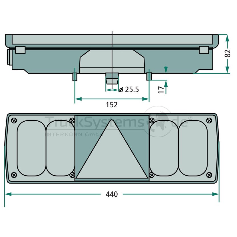 HELLA Heckleuchte rechts passend für DAF 867502 - 2VP 340 450-021 - 2VP340450021