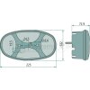 HELLA Heckleuchte Cargoluna 12 /24V Re - 2VP 343 640-021 - 2VP343640021
