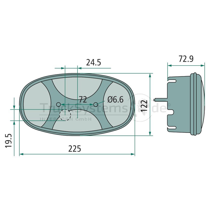 HELLA Heckleuchte Cargoluna Re 12V - 2VP 343 640-041 - 2VP343640041