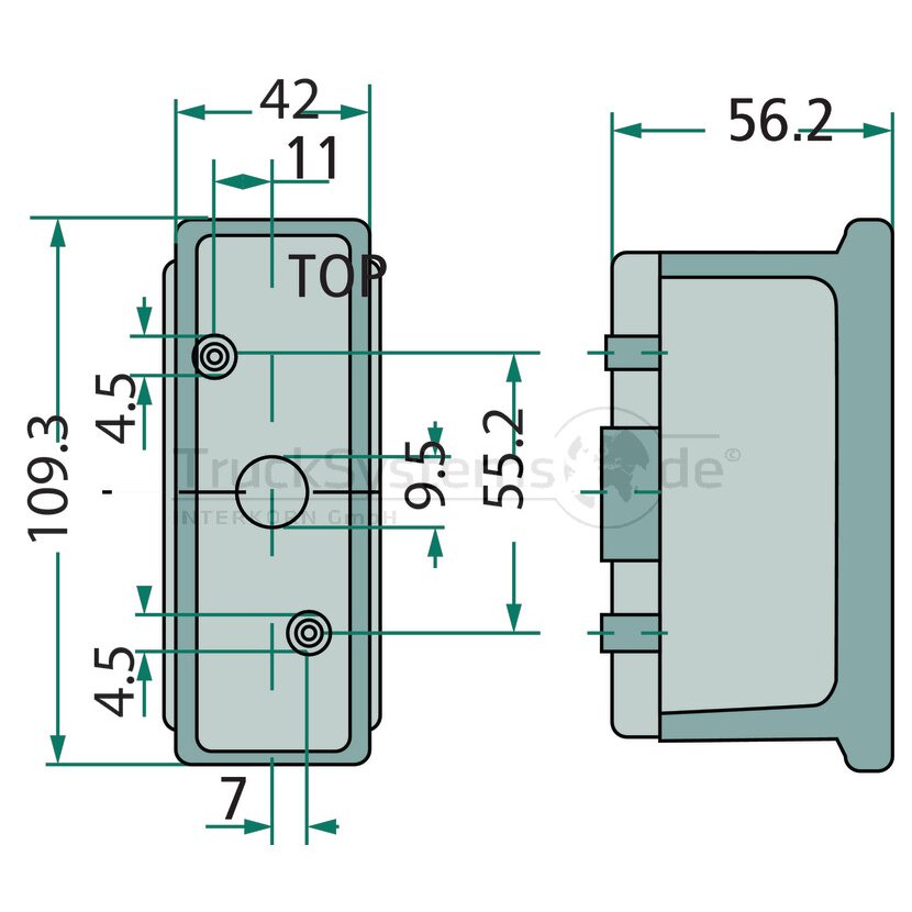 HELLA Umrissleuchte links rechts 12Volt - 2XS 007 841-011 - 2XS007841011