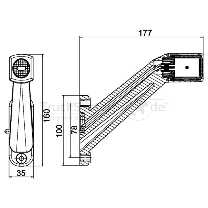 HELLA Umrissleuchte - 2XS 011 744-181 - 2XS011744181