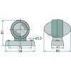 HELLA Umrissleuchte passend für MAN 82252606020 - 2XS 955 031-001 - 2XS955031001