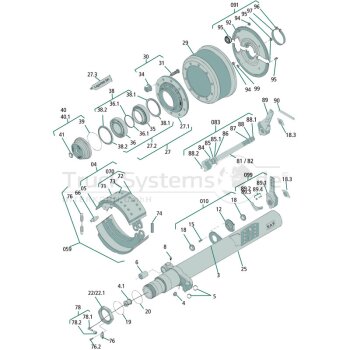 SAF Reparatursatz Nockenlager (Achssatz)  - 3434364001