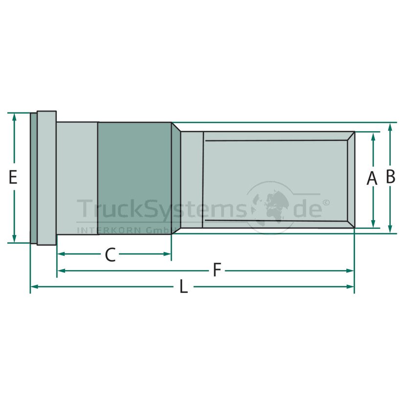 FAD Radbolzen 18x1 5x72  - 309F025