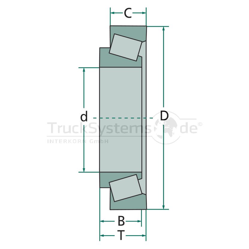 FAG Radlager Kegelrollenlager TRB  - 32206A