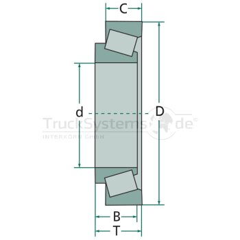 FAG Radlager Kegelrollenlager TRB  - 32206A